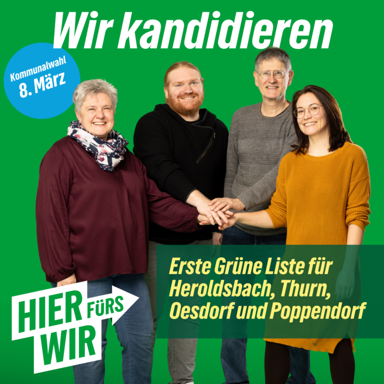 Grüne Politik für den Heroldsbacher Gemeinderat ab 2026